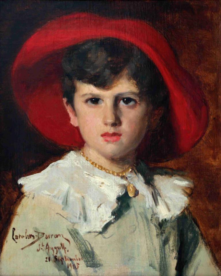 Child in a Red Hat (Michel Feydeau, son of Georges),Ребенок в красной шляпе (Мишель Фейдо, сын Жоржа)