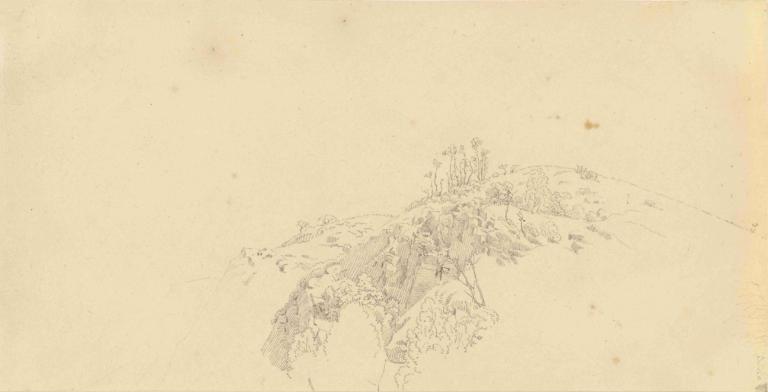 Landscape,景观,Caspar David Friedrich,卡斯帕尔-戴维-弗里德里希,素描,素描, 单色, 1个女孩, 翅膀, 独奏, 传统媒体