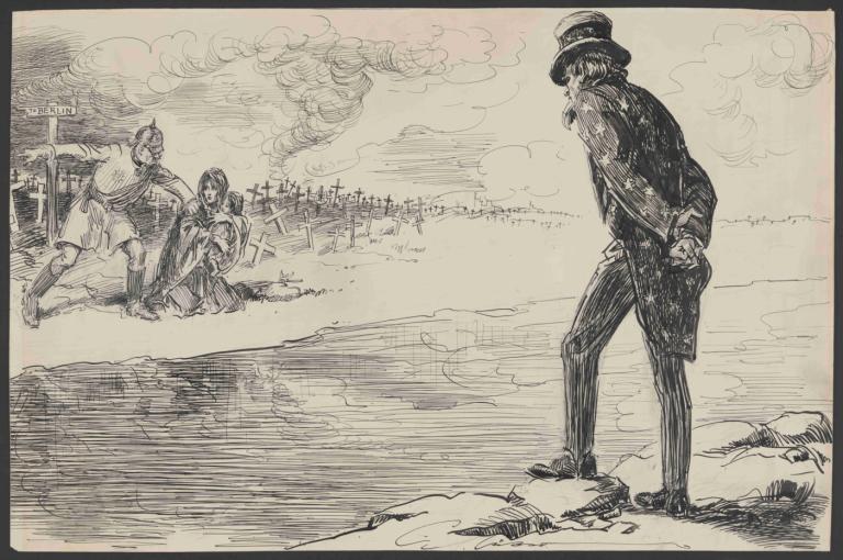 Is it really getting on his nerves,Går det virkelig på nerverne,Charles Dana Gibson,Skitse,Skitse, monokrom