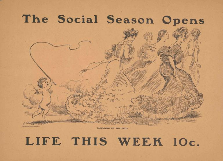 The social season opens -Life this week 10 cents.,Musim sosial dibuka -Hidup minggu ini 10 sen.