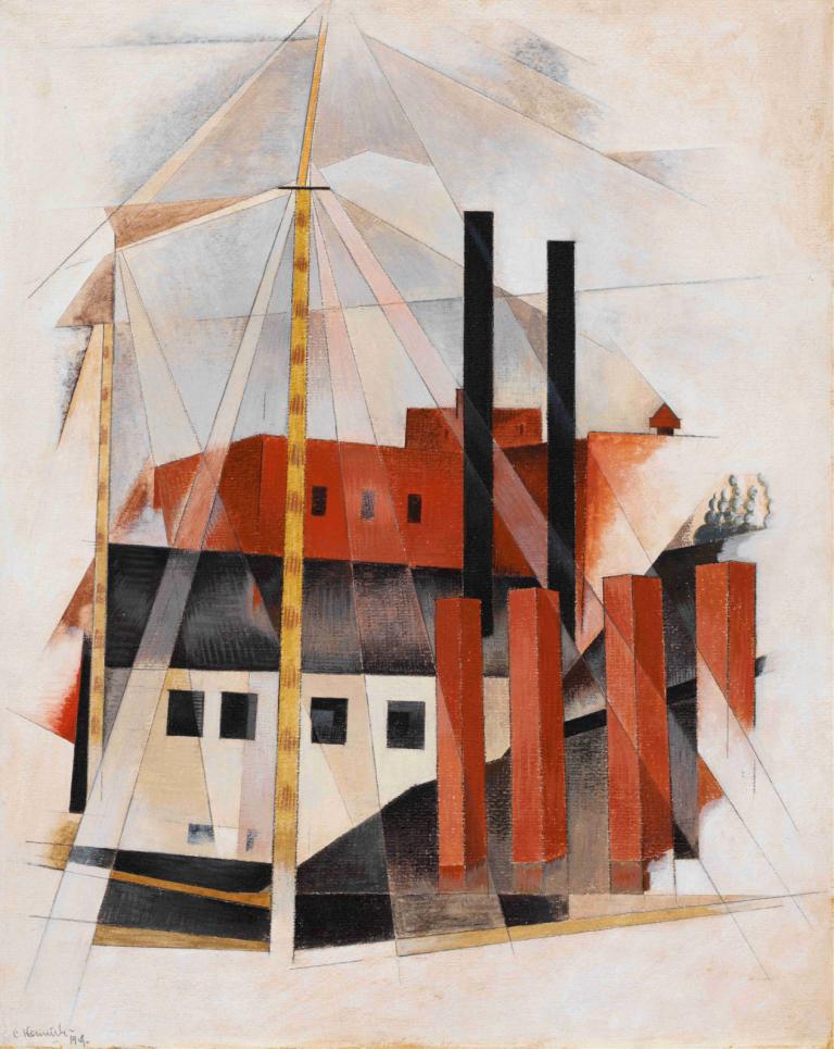 Piano Mover's Holiday,피아노 무버의 휴일,Charles Demuth,찰스 데무스,수채화,수채화, 인간은 없어, 전통 미디어, 건물, 서명, 회화 (중), 창문, 수채화 (중)