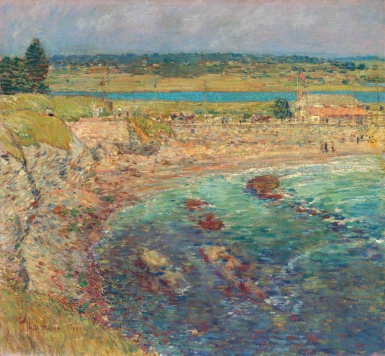 Bailey’s Beach, Newport, R.I.,Bailey's Beach, Newport, R.I.,Childe Hassam,Pittura ad olio,Pittura ad olio