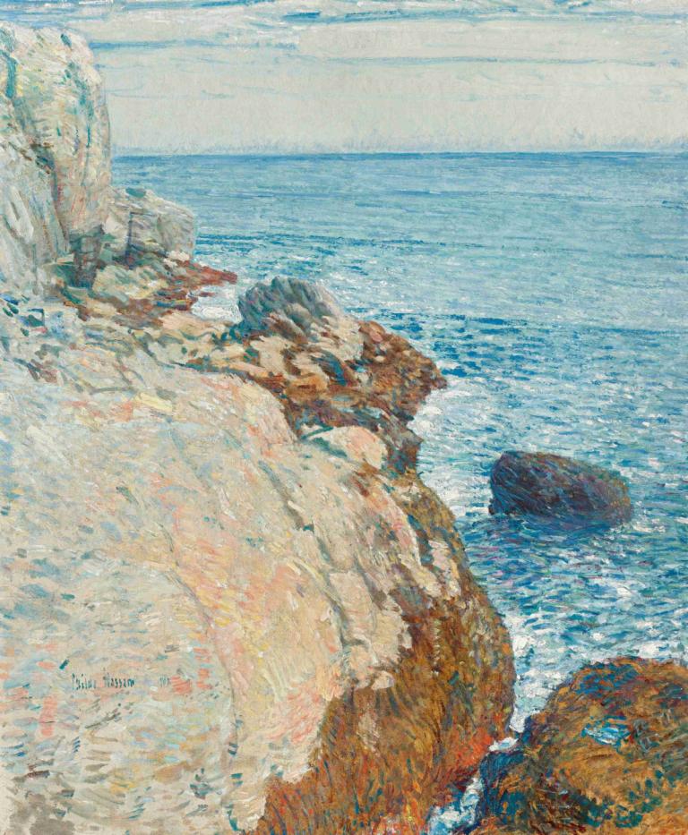 The East Headland, Appledore - Isles Of Shoals,Tanjung Timur, Appledore - Isles Of Shoals,Childe Hassam