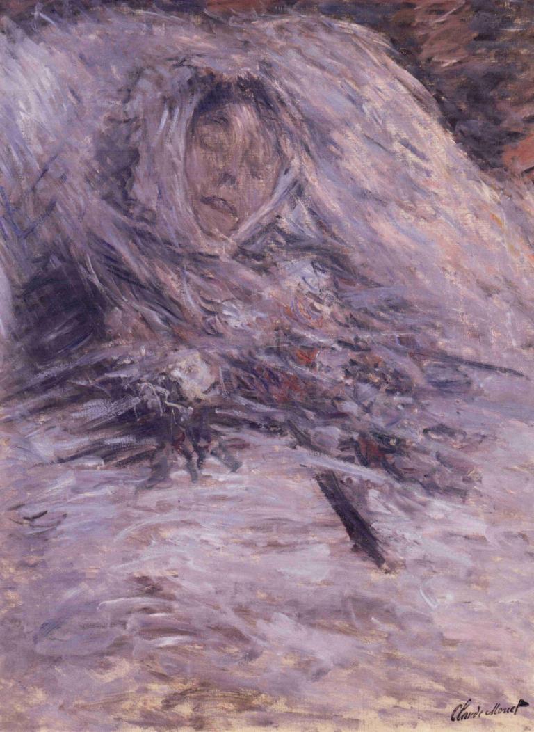 Camille Monet on her deathbed,Camille Monet op haar sterfbed,Claude Monet,Olieverf,Olieverf, 1 jongen, solo