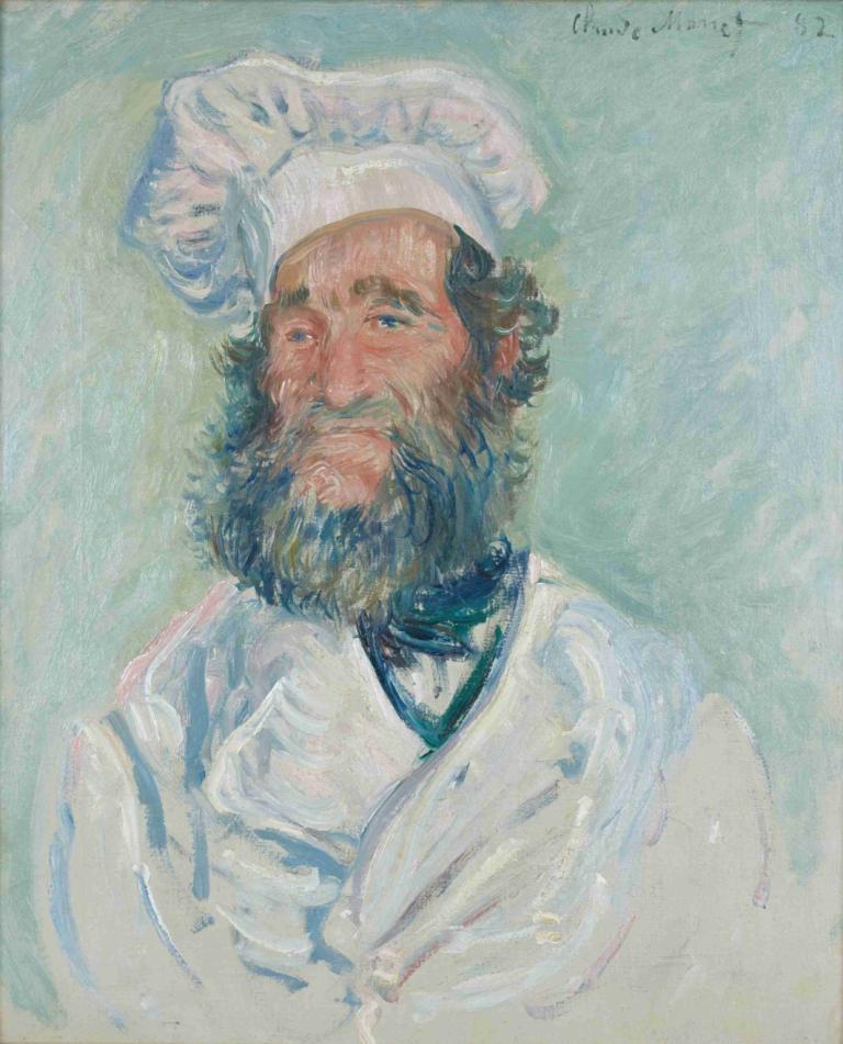 Der Koch (Le Père Paul) Monsieur Paul,Der Koch (Pastor Paul) Monsieur Paul,Claude Monet,Lukisan cat minyak