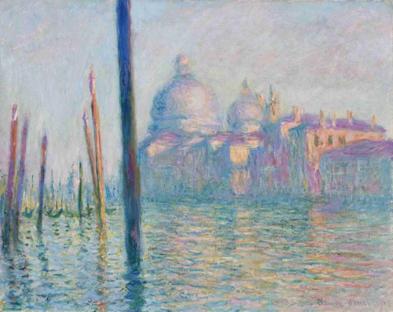 Le Grand Canal, Venice （1908),Claude Monet,Oil Painting,Oil Painting, traditional media, no humans, scenery