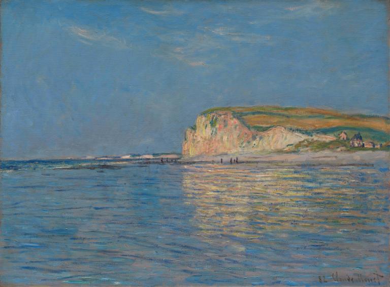 Low Tide at Pourville, near Dieppe, 1882,Mareea joasă la Pourville, lângă Dieppe, 1882,Claude Monet