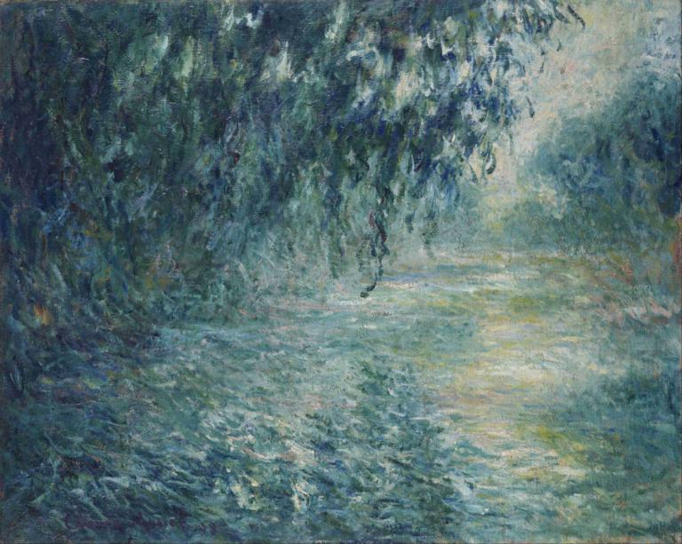 Morning on the Seine,Mattina sulla Senna,Claude Monet,Pittura ad olio,Pittura ad olio, scenario