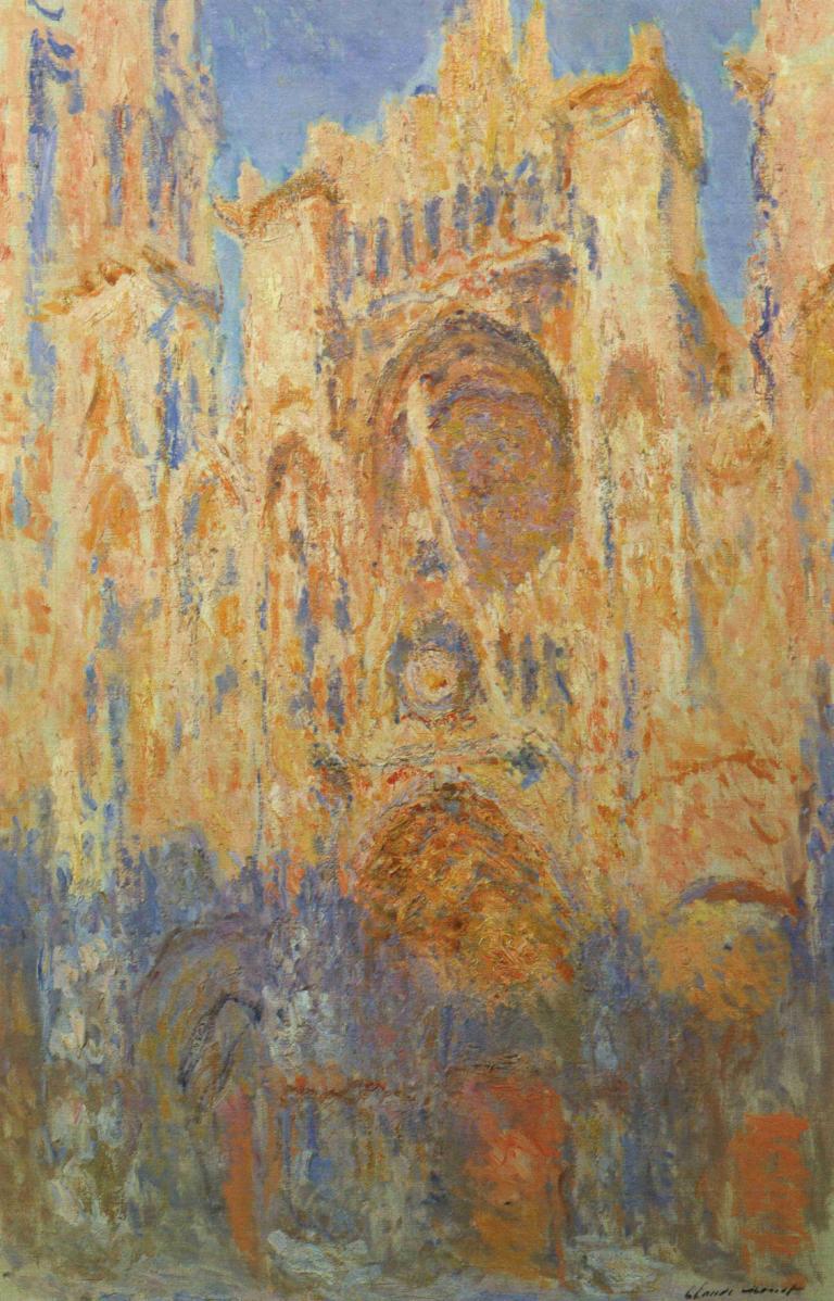 Rouen Cathedral. Facade (Sunset),Cattedrale di Rouen. Facciata (tramonto),Claude Monet,Pittura ad olio