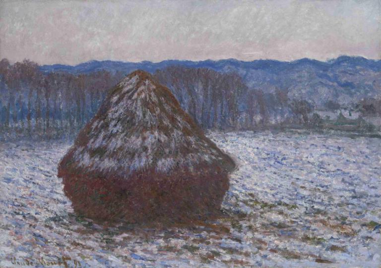 Stack of Wheat,Buğday Yığını,Claude Monet,Yağlı boya,Yağlı boya, insan yok, açık havada, manzara