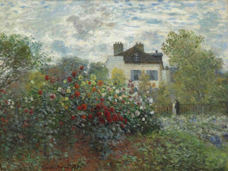 The Artist's Garden in Argenteuil (A Corner of the Garden with Dahlias)