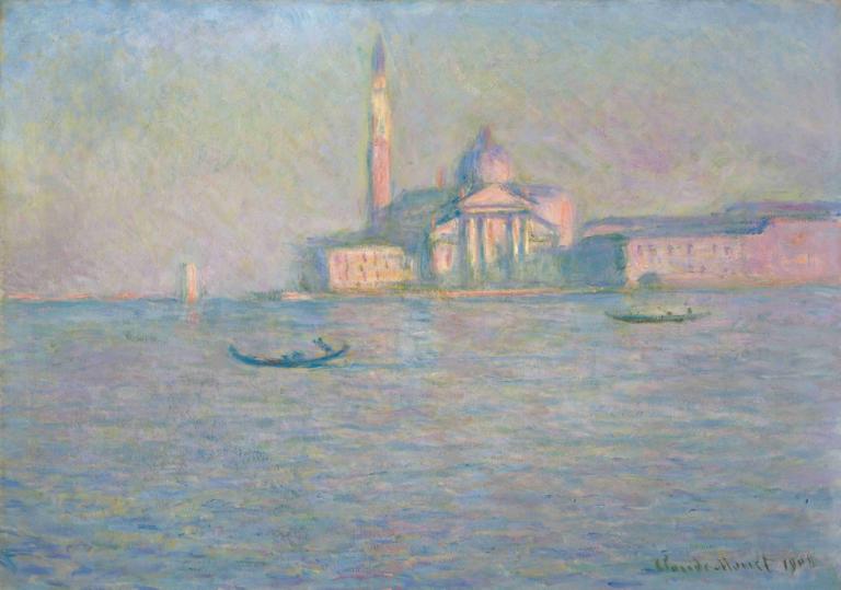 The Church of San Giorgio Maggiore, Venice,San Giorgio Maggiore Kilisesi, Venedik,Claude Monet,Yağlı boya