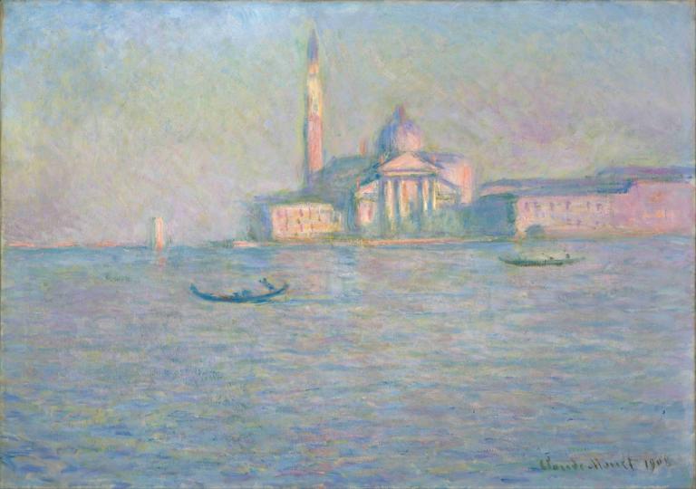 The Church of San Giorgio Maggiore, Venice,San Giorgio Maggiore Kilisesi, Venedik,Claude Monet,Yağlı boya