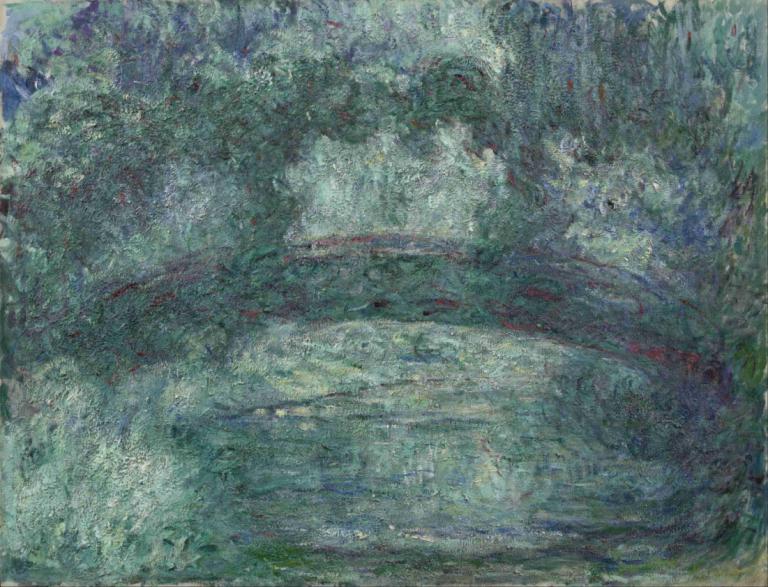 The Japanese bridge,Japon köprüsü,Claude Monet,Yağlı boya,Yağlı boya, insan yok, doğa, manzara, orman