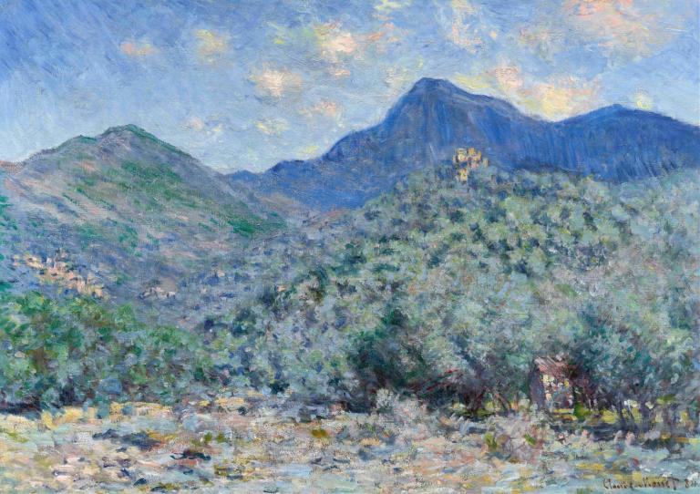 Valle Buona, Near Bordighera,Valle Buona, Bordighera yakınında,Claude Monet,Yağlı boya,Yağlı boya, manzara