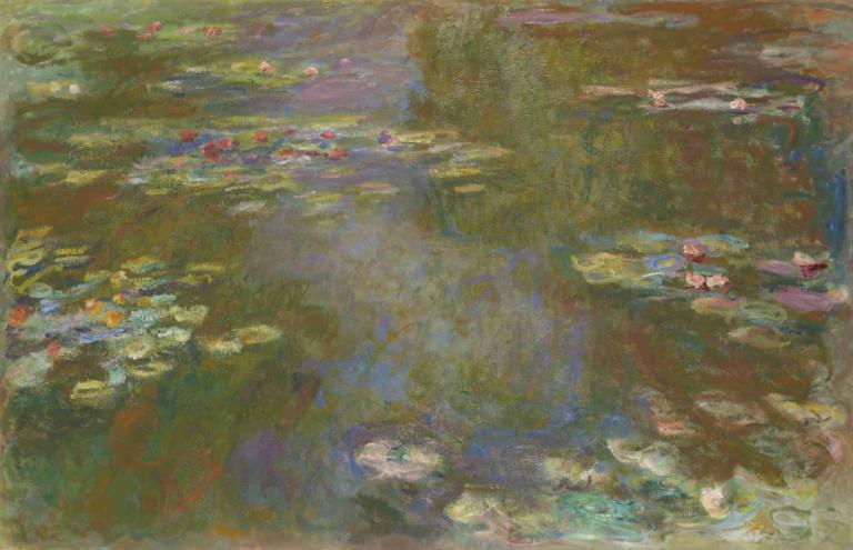 Water Lily Pond,Пруд с водяными лилиями,Claude Monet,Клод Моне,Картина Маслом,Картина Маслом, вода, нет людей