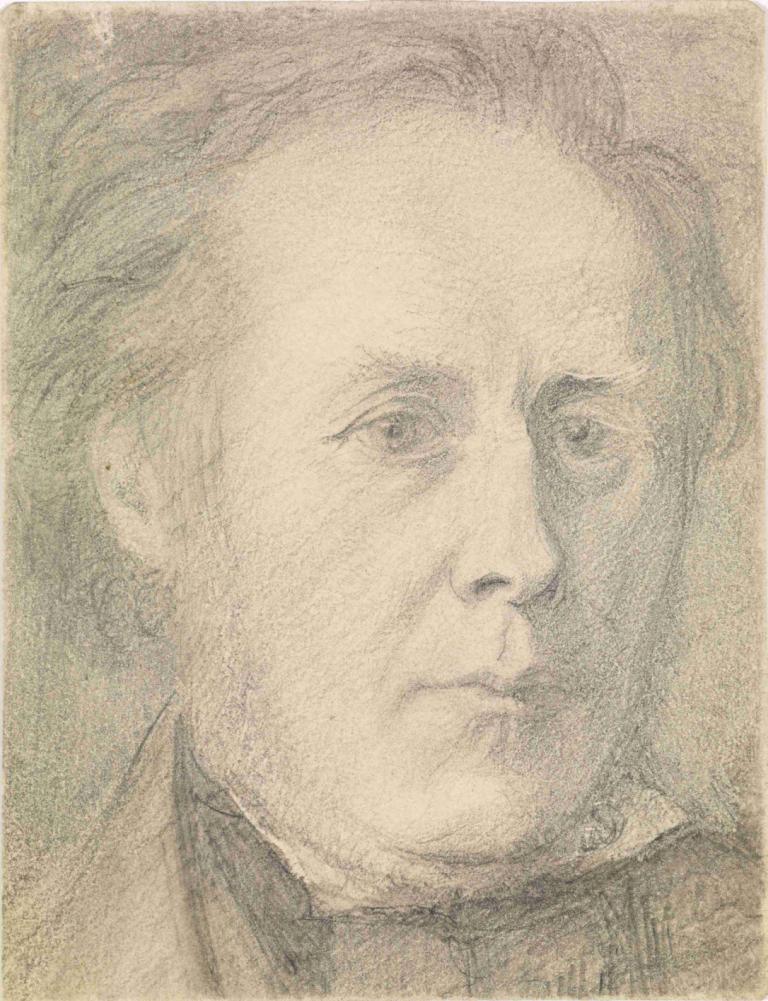 Portrait of Major Calder Campbell,Портрет майора Колдера Кэмпбелла,Dante Gabriel Rossetti