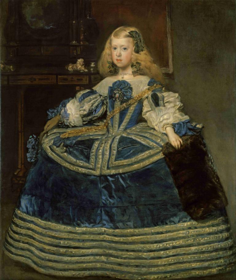 Infanta Margarita Teresa in a Blue Dress,파란 드레스를 입은 인판타 마르가리타 테레사,Diego Velázquez,디에고 벨라스케스,오일 페인팅,오일 페인팅