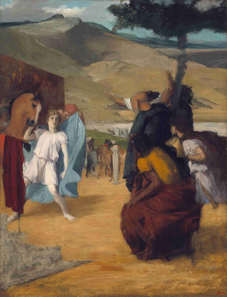 Alexander and Bucephalus,Alexander i Bucephalus,Edgar Degas,Obraz olejny,Obraz olejny, parodia sztuki