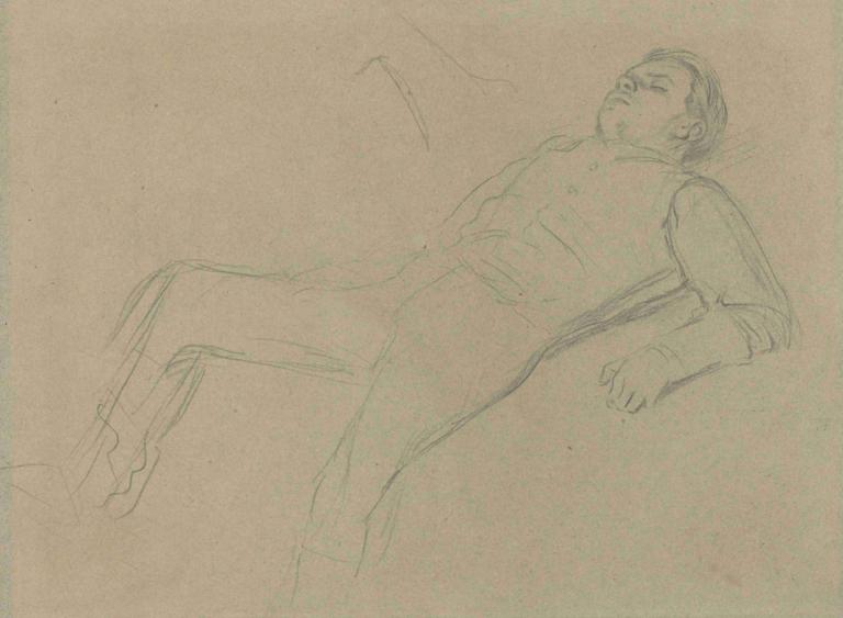 Fallen Jockey (study for 'Scene from the Steeplechase - The Fallen Jockey') II,落馬騎師(《障礙賽中的場景-倒下的騎師》研究)II