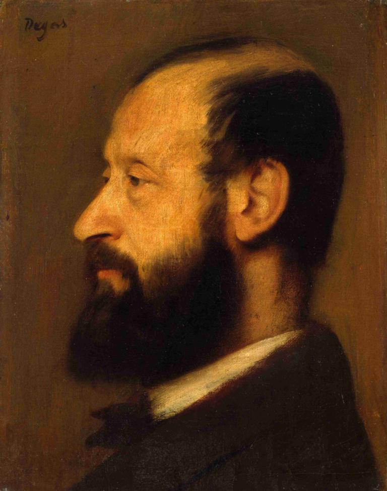 Joseph-Henri Altès (1826–1895),Joseph-Henri Altès (1826-1895),Edgar Degas,Oljna slika,Oljna slika, 1 fant