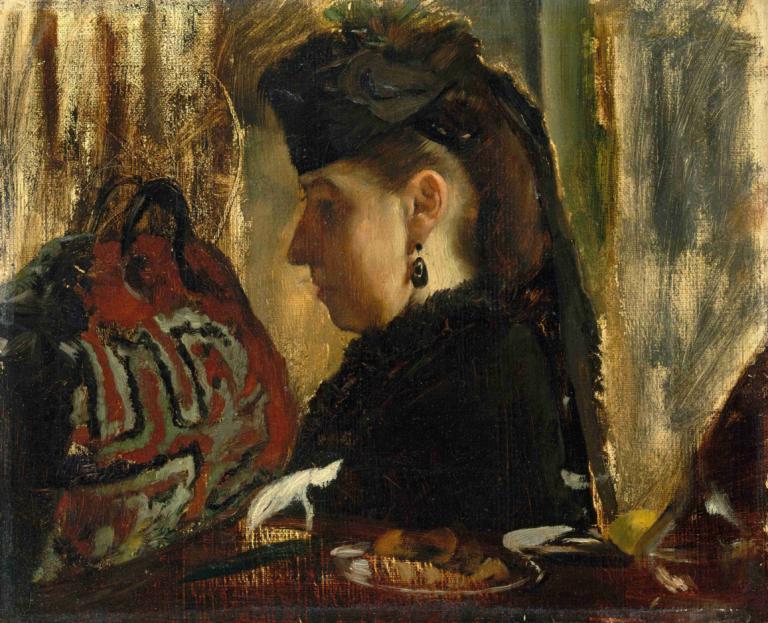 Marie Dihau (1843–1935),Marie Dihau (1843-1935),Edgar Degas,Pictura in ulei,Pictura in ulei, Bijuterii