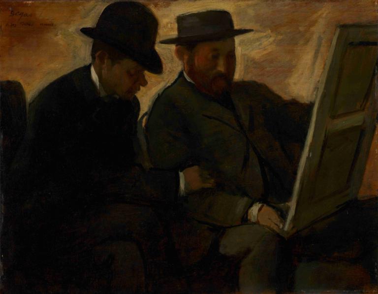 Paul Lafond and Alphonse Cherfils Examining a Painting