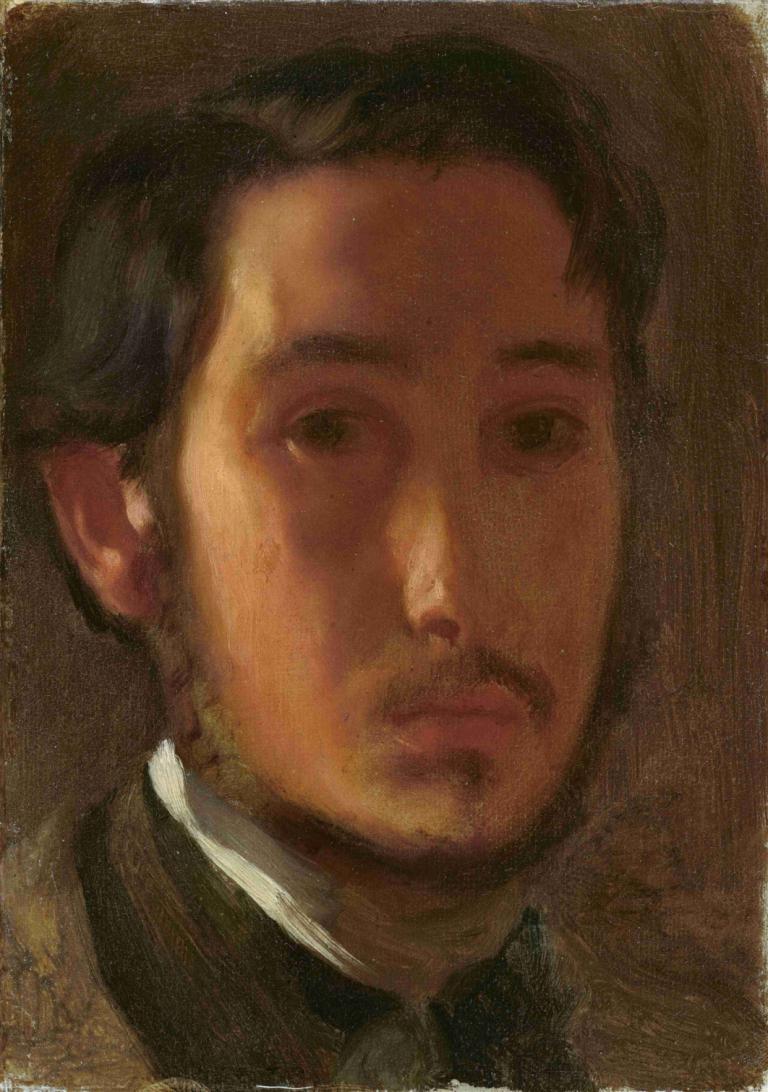 Self-Portrait with White Collar,Autoportret cu guler alb,Edgar Degas,Pictura in ulei,Pictura in ulei, 1 băiat