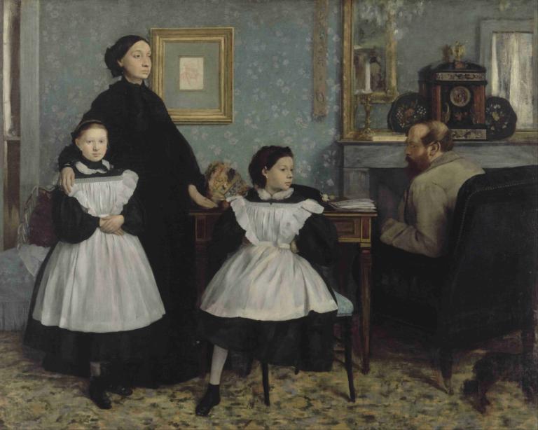 The Bellelli Family,Die Familie Bellelli,Edgar Degas,Ölgemälde,Ölgemälde, Gemälde (Objekt), mehrere Mädchen