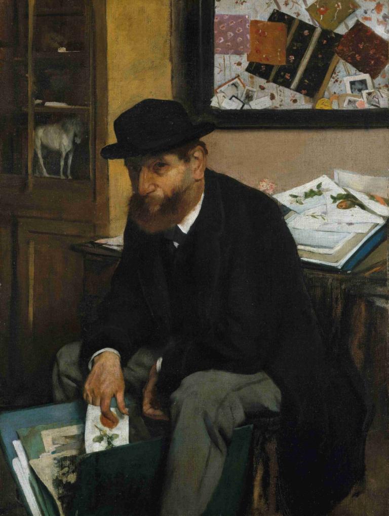 The Collector of Prints,Der Sammler von Druckschriften,Edgar Degas,Ölgemälde,Ölgemälde, 1Junge