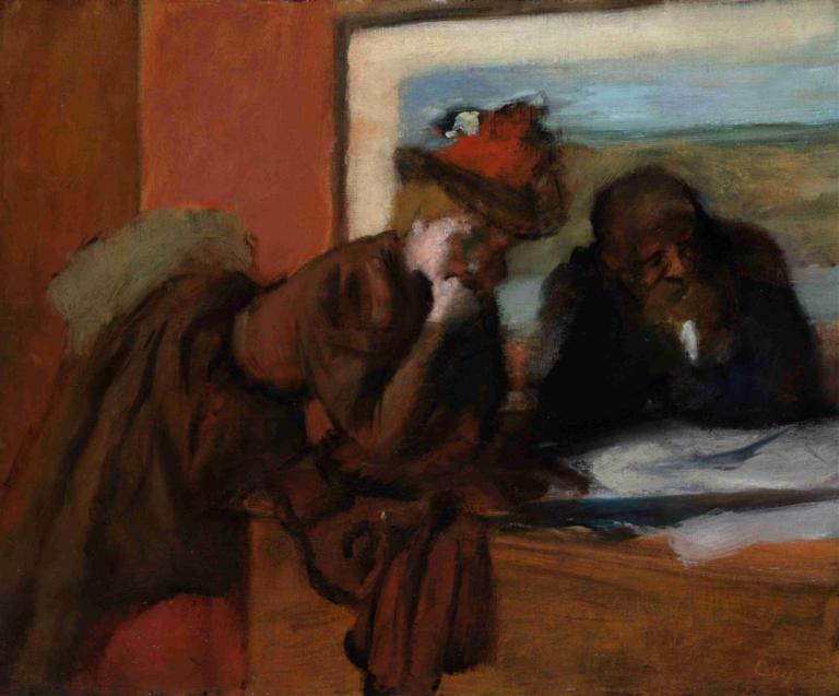 The Conversation,Cuộc đối thoại mới nhất,Edgar Degas,- Edgar Dega.,Tranh sơn dầu,Tranh sơn dầu