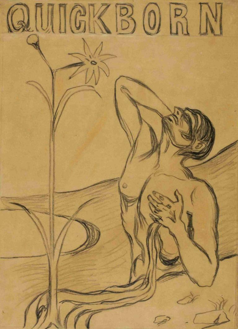 The Flower of Pain,Το λουλούδι του πόνου,Edvard Munch,Χαλκογραφία,Χαλκογραφία, μονοφωνία