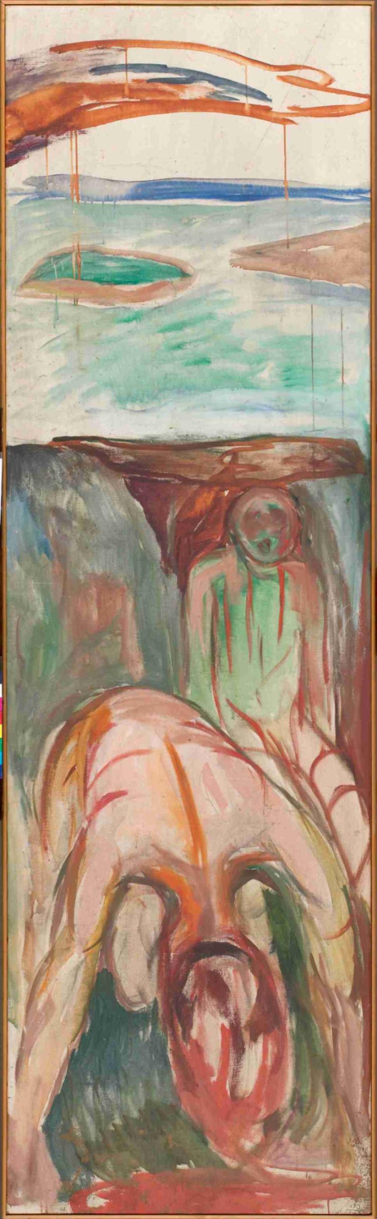 The Storm; Right Middle Part,La tormenta; parte central derecha,Edvard Munch,Pintura al temple