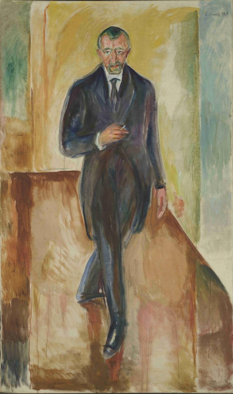 Thorvald Løchen,Edvard Munch,Pintura al temple,Pintura al temple, 1 chico, enfoque masculino, solo