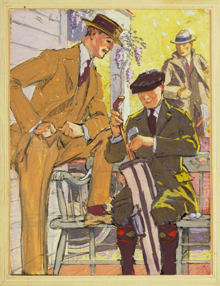 Advertisement for Hart, Schaffner & Marx clothes,Hart, Schaffner & Marx giysileri için reklam,Edward Penfield