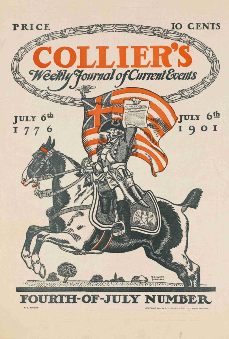 Collier's weekly journal of current events, Fourth-of-July number,Edward Penfield,Illustration,Illustration