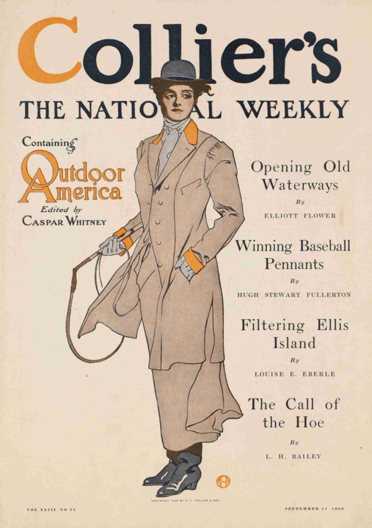 Collier's, the national weekly, containing Outdoor America,Edward Penfield,Illustration,Illustration, solo