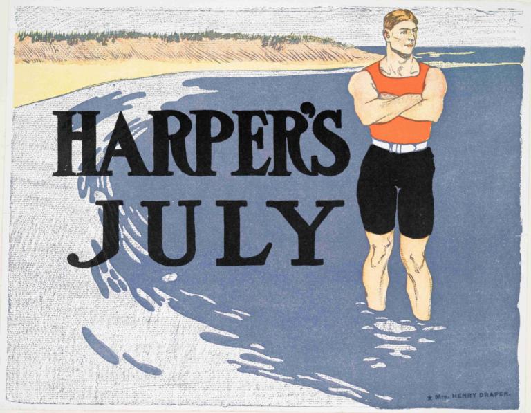 Harper's July,Harper's Ιούλιος,Edward Penfield,Εικονογράφηση,Εικονογράφηση, 1 αγόρι, ανδρική εστίαση