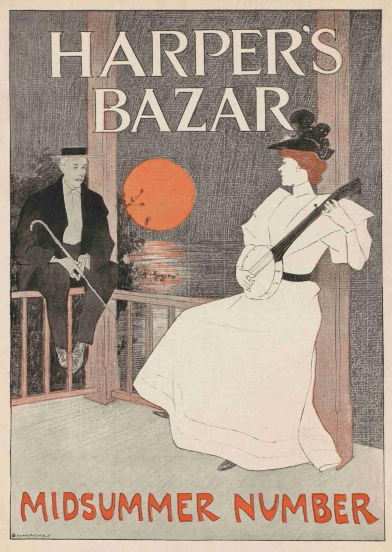 Harper's bazar midsummer number,Harper's bazar midzomernummer,Edward Penfield,Illustratie,Illustratie