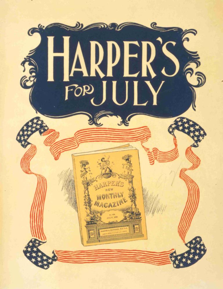 Harper's for July,Harper's voor juli,Edward Penfield,Illustratie,Illustratie, Engelse tekst, geen mensen