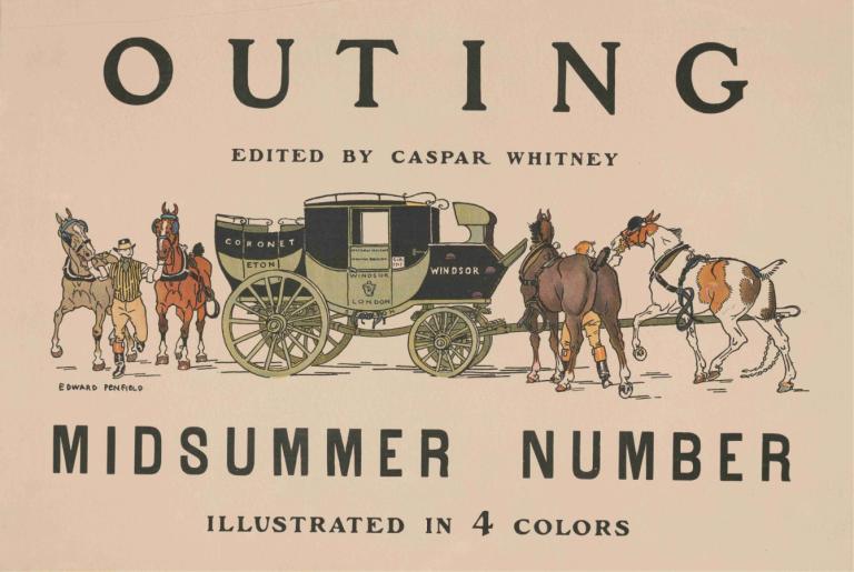 Outing edited by Caspar Whitney,Wycieczka pod redakcją Caspara Whitneya,Edward Penfield,Ilustracja,Ilustracja