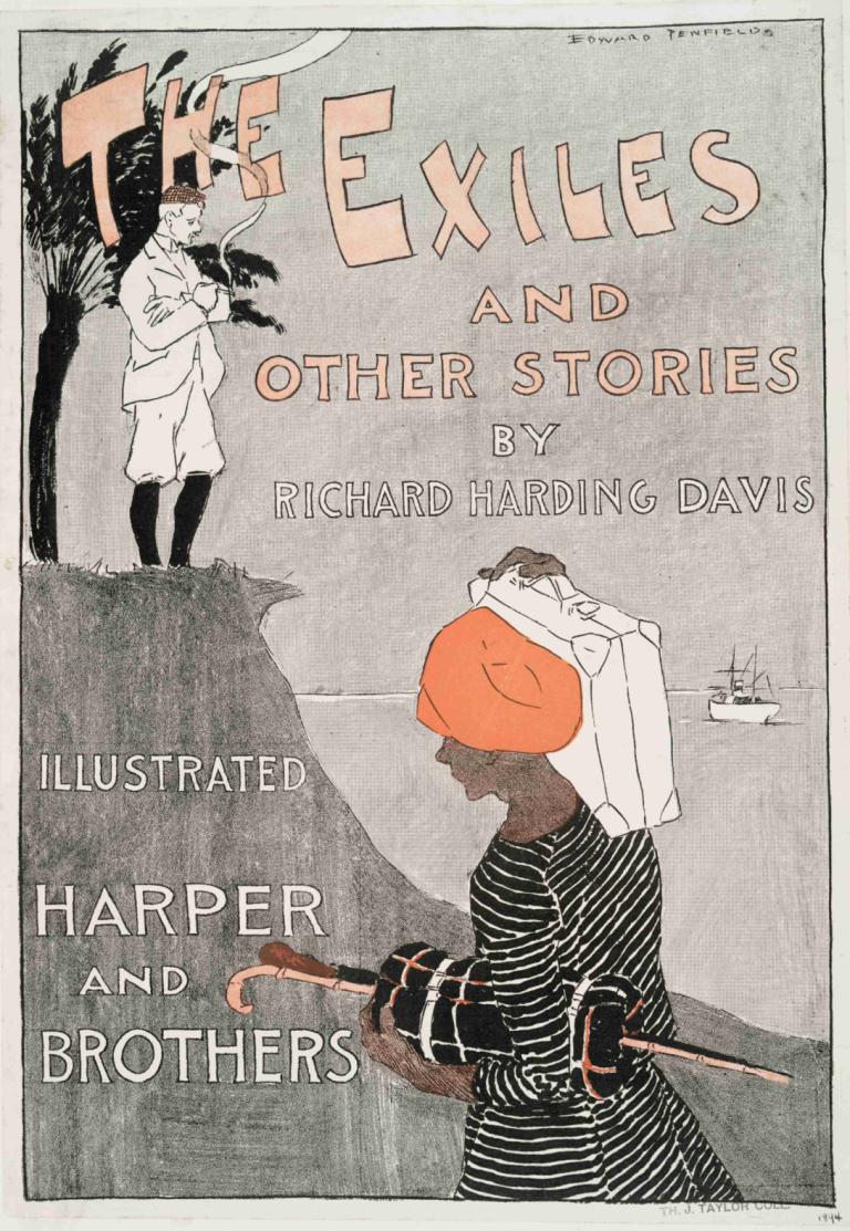 The Exiles & Other Stories by Richard Harding Davis,리처드 하딩 데이비스의 추방자 및 기타 이야기,Edward Penfield,에드워드 펜필드