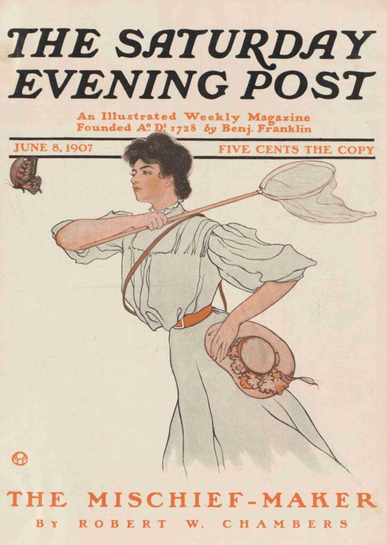 The Saturday evening post, June 8, 1907,De zaterdagavondpost, 8 juni 1907,Edward Penfield,Illustratie