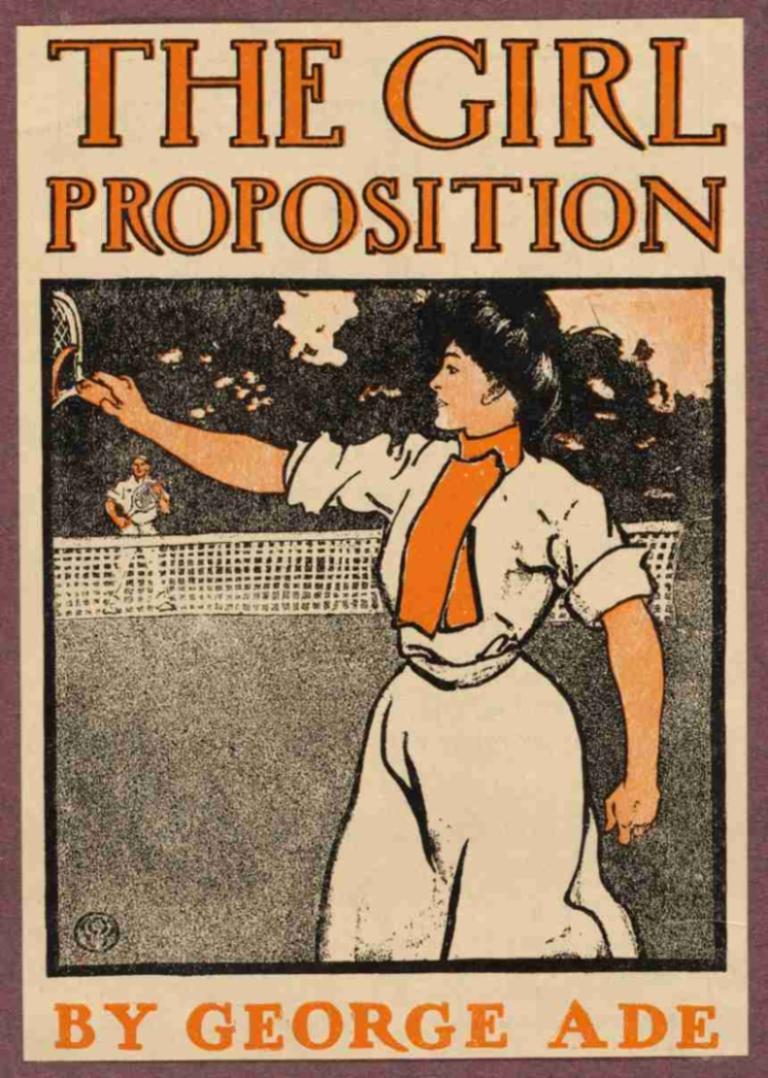 The girl proposition by George Ade,Het voorstel van het meisje door George Ade,Edward Penfield,Illustratie