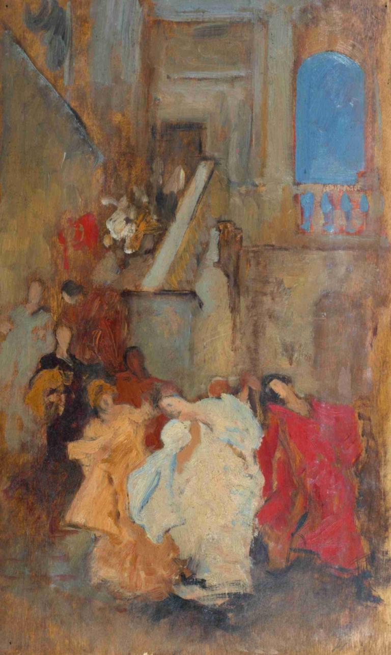 Compositional Study, possibly for A Measure,Kompositionsstudie, eventuellt för A Measure,Edwin Austin Abbey