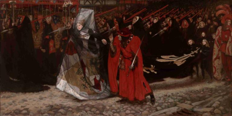 Richard, Duke of Gloucester, and the Lady Anne,Richard, vévoda z Gloucesteru a lady Anne,Edwin Austin Abbey