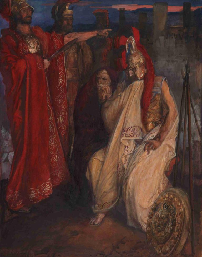 Troilus and Cressida; Before Agamemnon’s Tent (Cressida and her uncle)