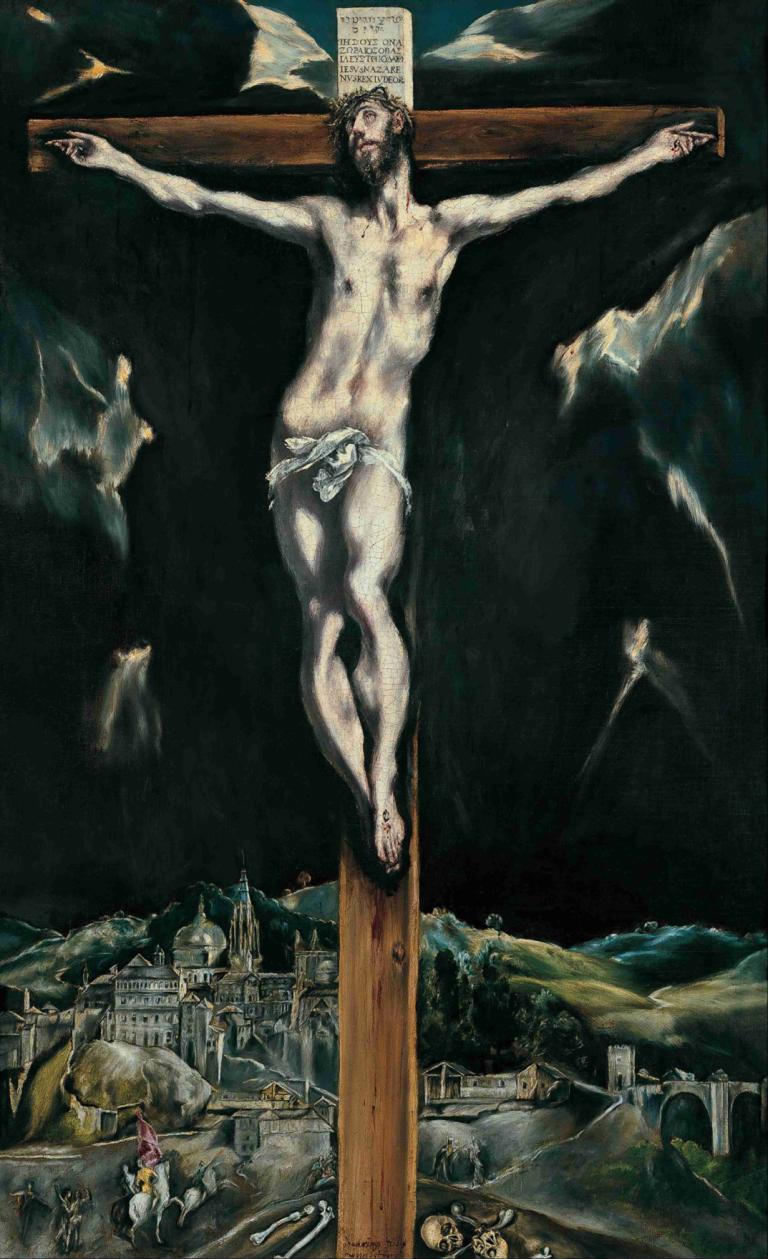 Christ Crucified With Toledo In The Background,Kristus Ukřižovaný S Toledem V Pozadí