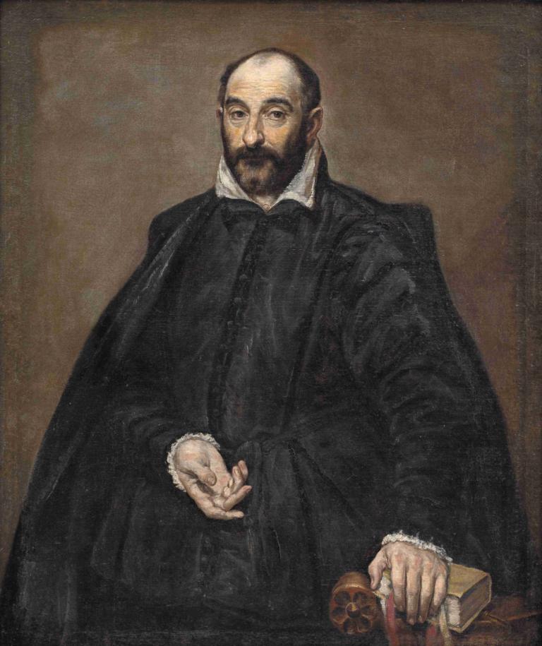 Portrait of a Man,El Greco (Domenikos Theotokopoulos),Oil Painting,Oil Painting, 1boy, male focus, solo