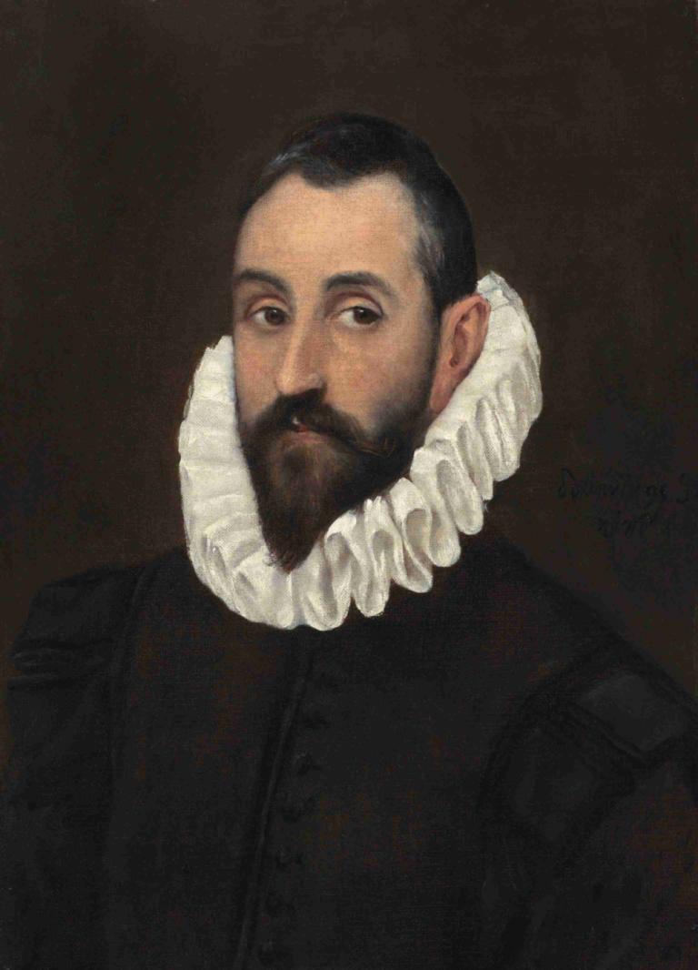 Portrait of a gentleman,Ritratto di un gentiluomo,El Greco (Domenikos Theotokopoulos),Pittura ad olio